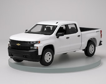 1:64 2019 Chevrolet Silverado 1500 White - Etsy