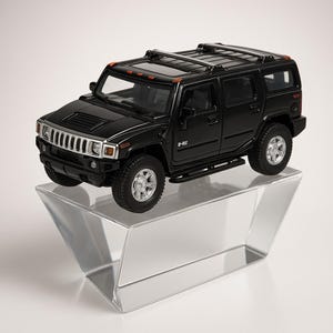 5&quot; 2008 Hummer H2 SUV 1:40 Diecast Toy Car Model Pull Action Black