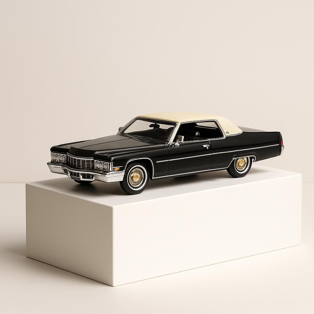 1:64 1973 Cadillac Coupe Deville Black - Etsy