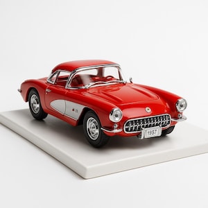 1957 Chevrolet Corvette Chevy Diecast Model Toy Car 1:34 Red