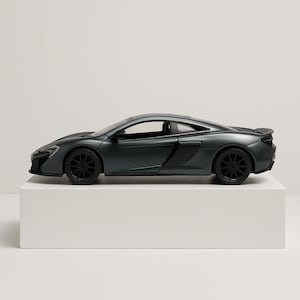 5&quot; McLaren 675LT Diecast Model Toy Car 1:36 Pull Action- Grey