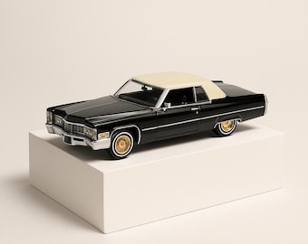 1:64 1973 Cadillac Coupe Deville Black