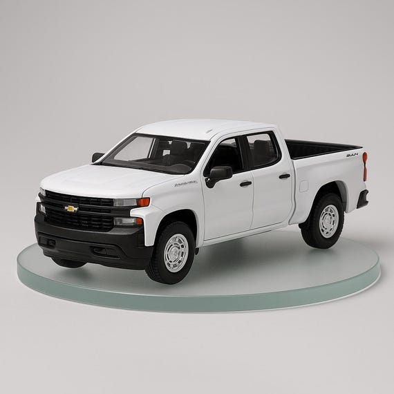 1:64 2019 Chevrolet Silverado 1500 White - Etsy