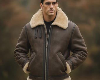 レオン・ケネディ RE4 シープスキンレザー B3 ボンバージャケット