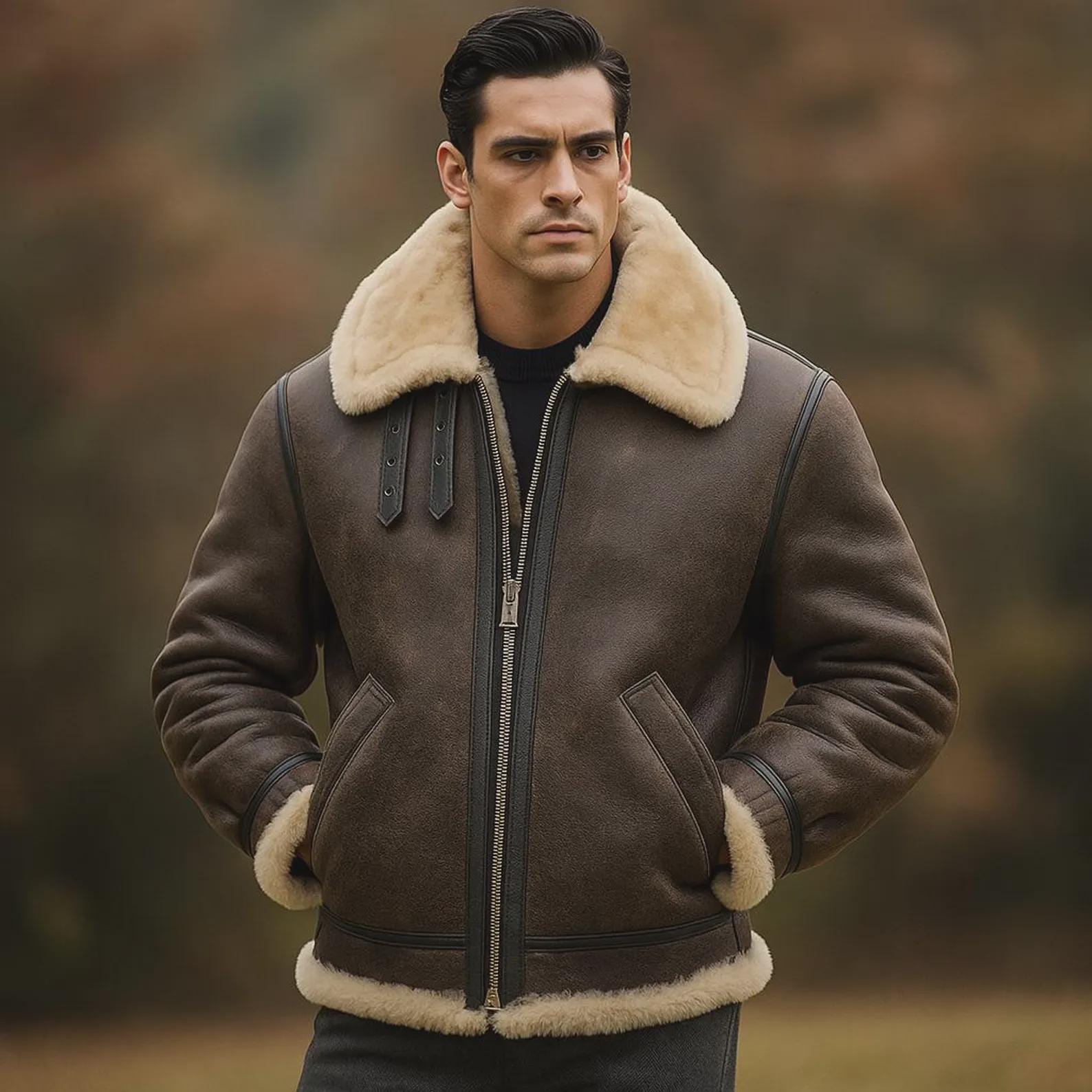 rare Roen sheepskin jacket ナポレオン pea rare Roen sheepskin