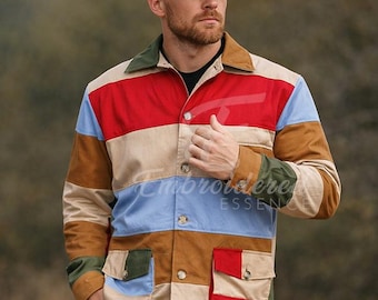 Chaqueta de algodón hecha a mano de Hunter S. Thompson / Abrigo de disfraz de cosplay de Miedo y asco en Las Vegas