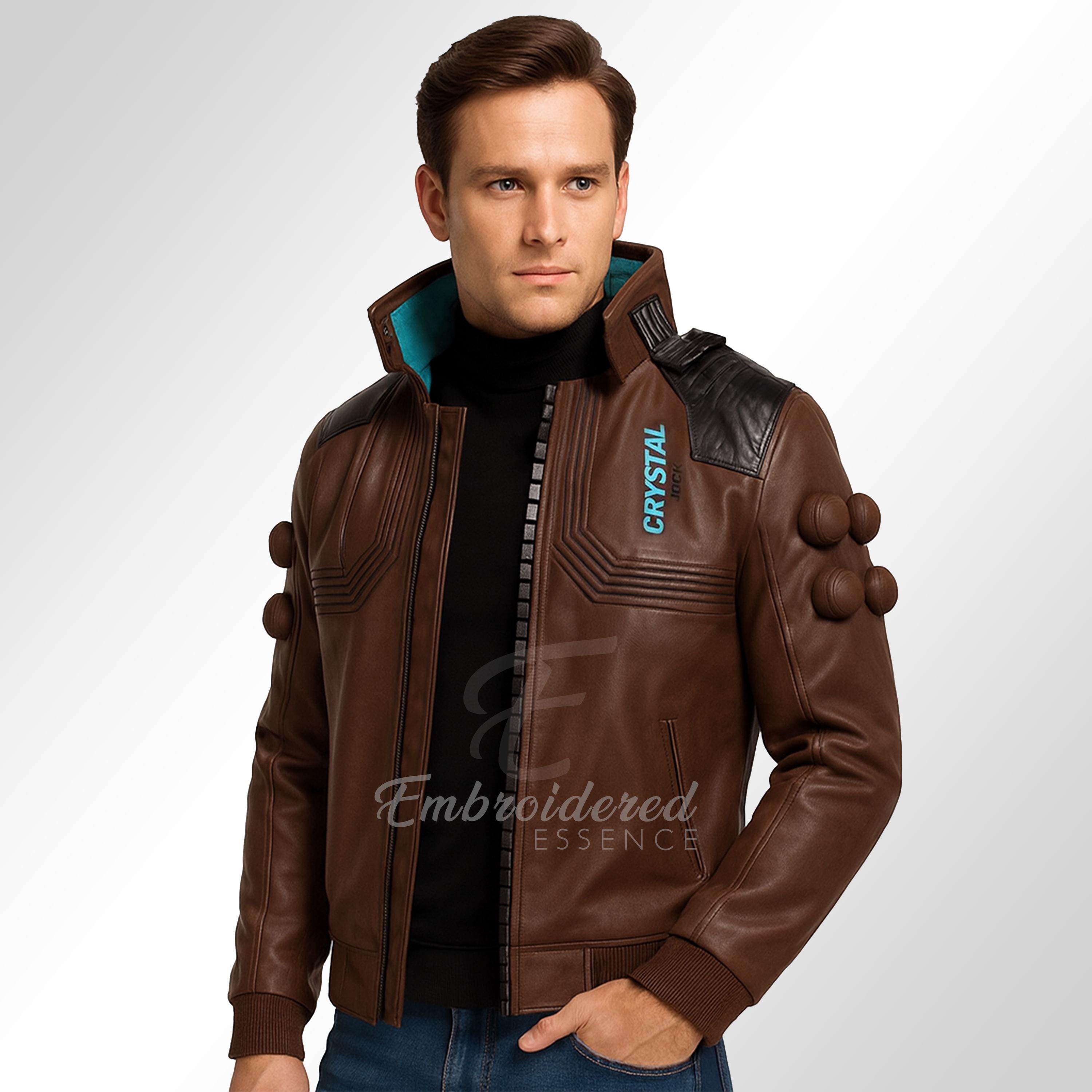 Handmade Embriodered Patch Cyberpunk 2077 V Samurai Leather Bomber