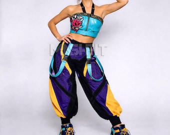 Disfraz de Zoey bordado a mano para cosplay / Traje y chaqueta de Zoe de K-Pop Demon Hunters para cosplay