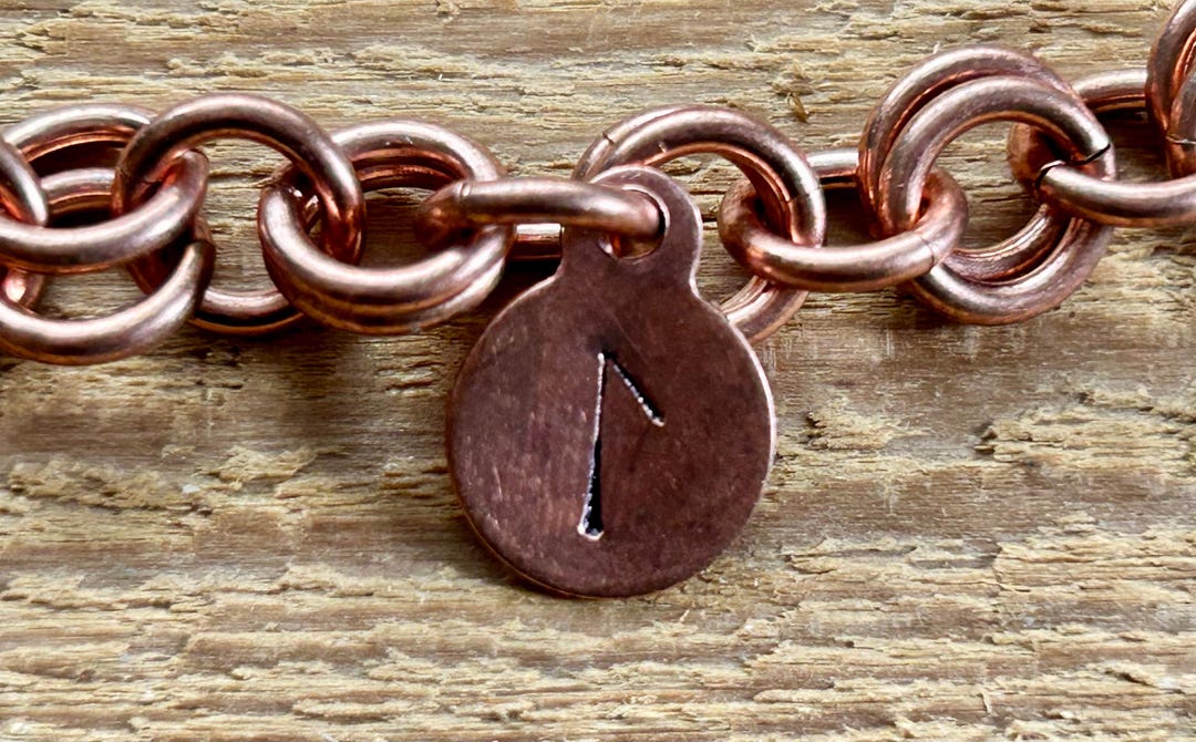 Moon-forged Rune Talismans – Hand Stamped Copper Elder Futhark Amulets ...
