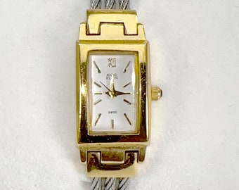 Anne Klein Bangle Watch Mixed Metals