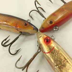 Fishing Lures Vintage L & S Set of Three