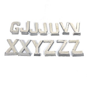 Vintage Reflective Mailbox Letters