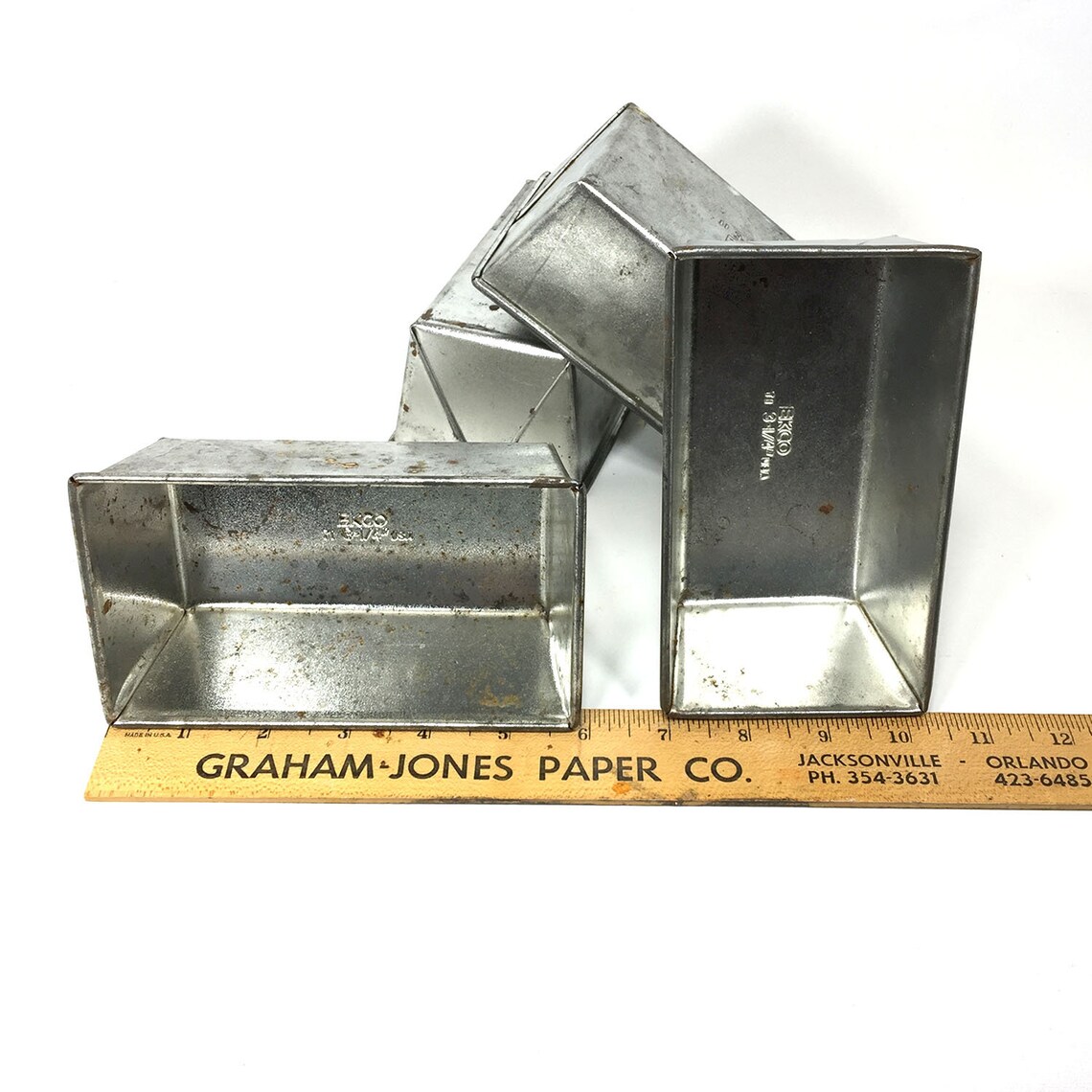 Vintage Loaf Pans Set of 4 Ekco Etsy