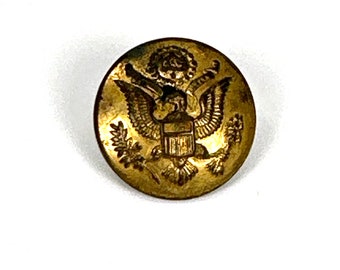 WW1 Army Uniform Button Great Seal of USA 23mm Horstmann Philadelphia