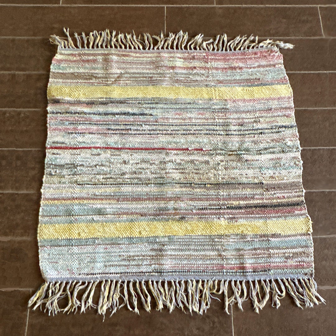 Old Rag Rugs Antique Handmade Rag Rug 1920 - Etsy