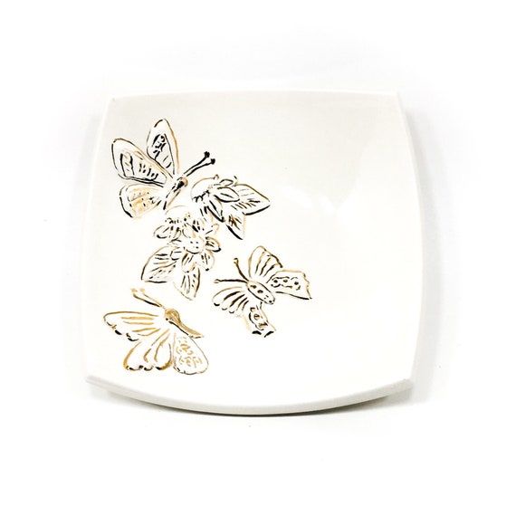 Ceramic Butterfly Dish Mid-Century - image 1