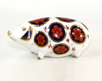 Vintage Royal Crown Porcelain Pig Figurine. - Etsy