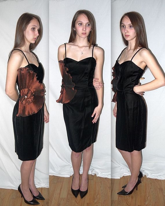 Avant Guarded  Vintage 80s Party Dress / 1980s Cocktail