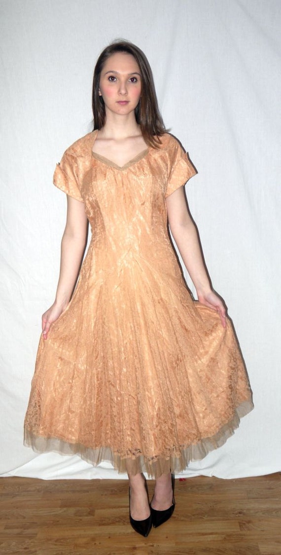 Goodnight Irene .. vintage 50s party dress / prom… - image 3
