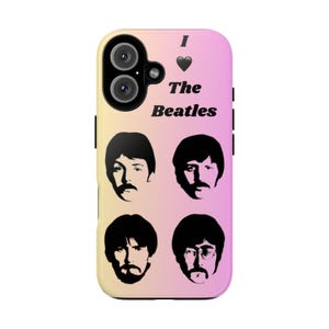Beatles Phone Case, Vintage Music Lover Accessory, Retro Phone Cover, Gifts for Beatles Fans, Colorful Phone Protection