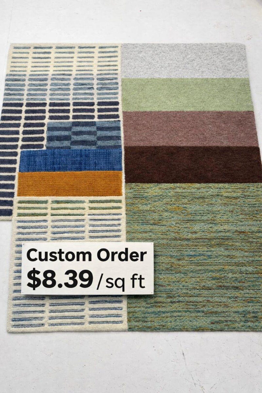 Wool Rugs Customized Hand Tufted Wool Rug | Custom Geometric Design - Etsy