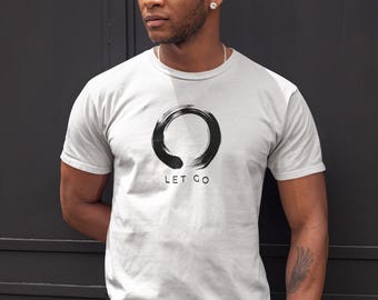 Zen Kreis Let Go Shirt | Minimalistisches Mindfulness Workout Tee