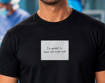 Bright Minds Teacher Shirt, Modern Glass Board Tee, Grateful Teacher Gift, Teacher Appreciation Shirt, Mindful Educator Tee, neurodivergent