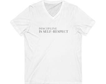 Discipline Is Self Respect Shirt, Minimalist Motivation Tee, Personal Growth Apparel, Mindset Quote Gift, Intentional Living