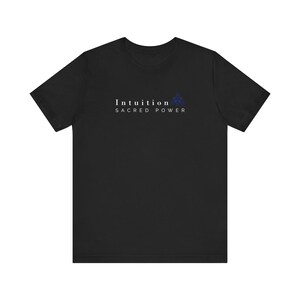 Intuition Sacred Power Minimalist Tee, Spiritual Wellness Apparel image 4