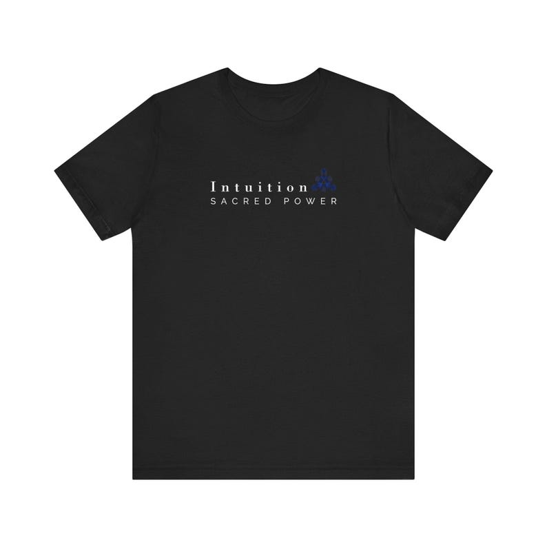 Intuition Sacred Power Minimalist Tee, Spiritual Wellness Apparel image 4