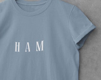 Throat Chakra Shirt | Vishuddha HAM Mantra Tee | Voice & Sound Healing Yoga Shirt, Spiritual Gift