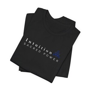 Intuition Sacred Power Minimalist Tee, Spiritual Wellness Apparel image 6