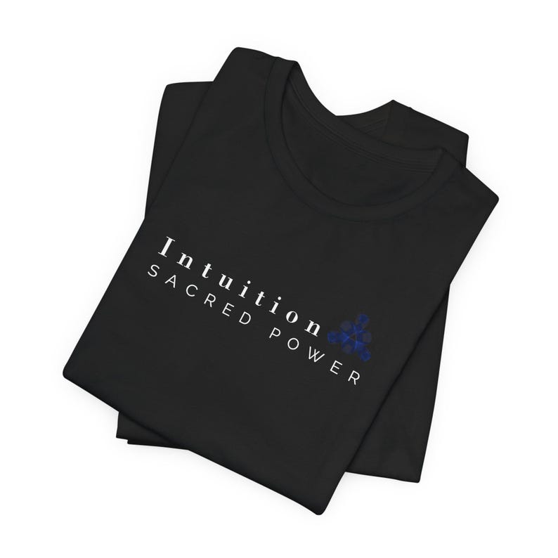 Intuition Sacred Power Minimalist Tee, Spiritual Wellness Apparel image 6