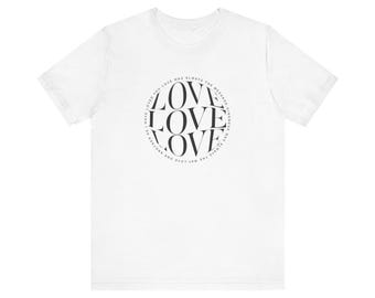 Love Circle Tee | Minimalist Spiritual Kindness Bella Canvas Unisex Shirt