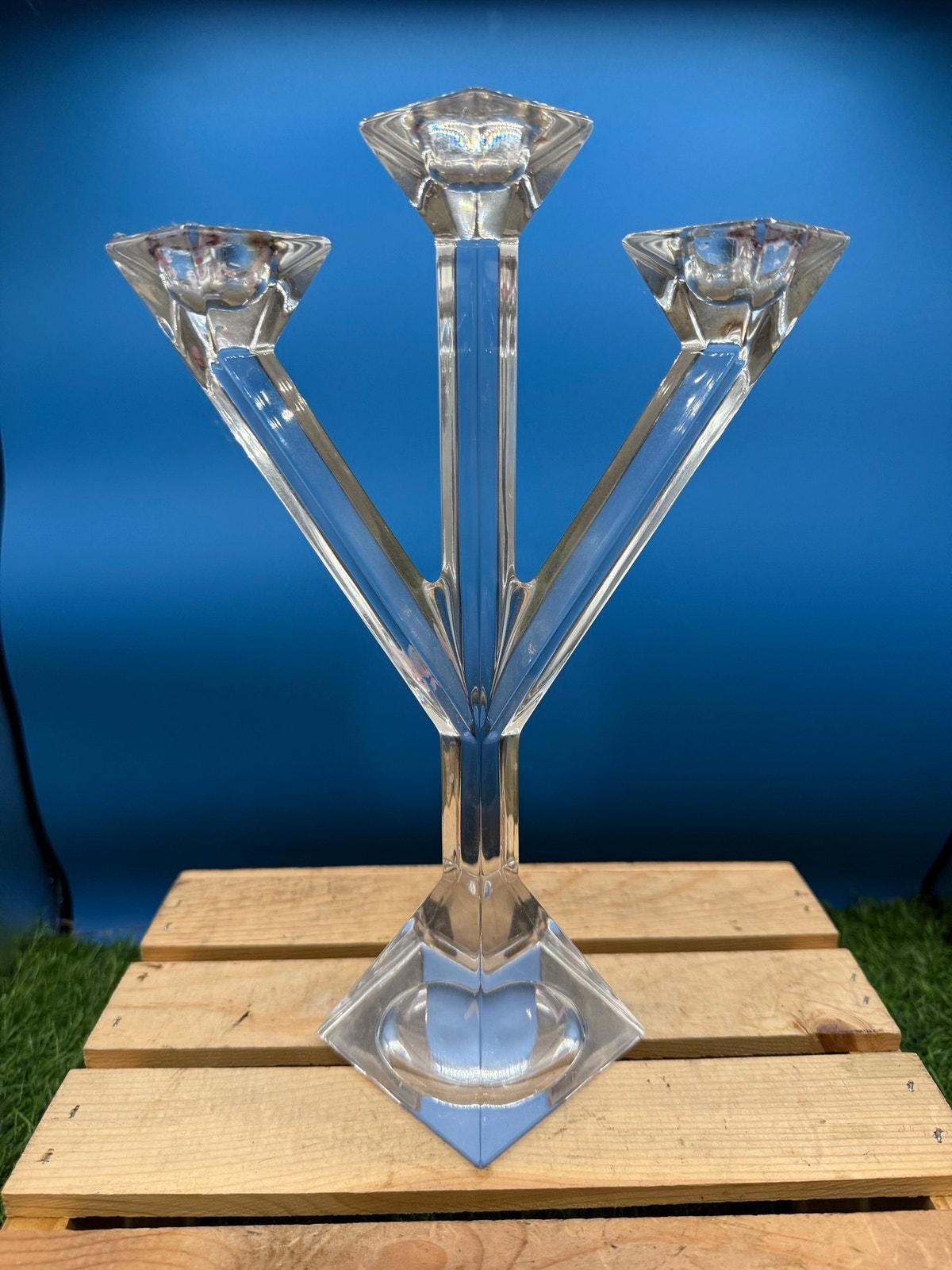 Villeroy and Boch Crystal Candlesticks - Etsy