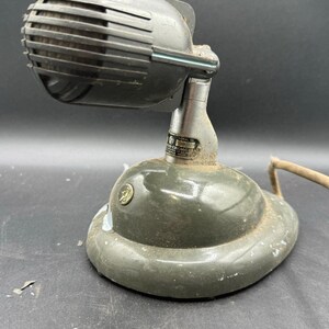 Vintage 1940's Shure Brothers 708SH microphone with S36 model stand image 3