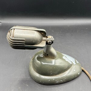 Vintage 1940's Shure Brothers 708SH microphone with S36 model stand image 6