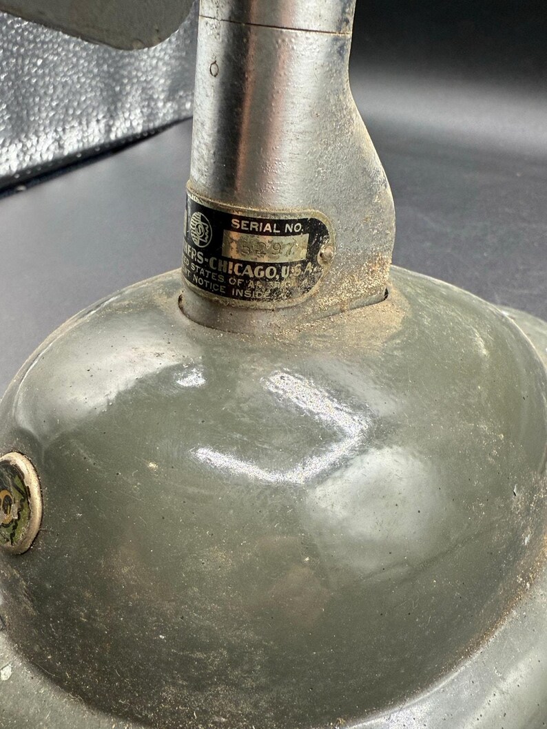 Vintage 1940's Shure Brothers 708SH microphone with S36 model stand image 8