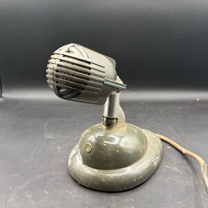 Vintage 1940's Shure Brothers 708SH microphone with S36 model stand image 10