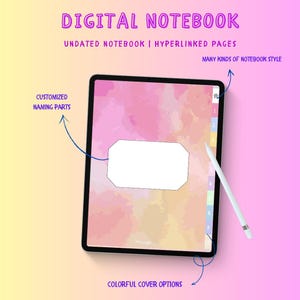 Digital Notebook, GoodNotes Notebook, Student Notebook, Ipad Notebook, Notability Templates, Notebook Journal, Dotted, Lined, Grid
