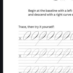 スペンサー流筆記体練習ワークブック｜エレガントなストローク、カリグラフィードリル（デジタルダウンロード） 画像 4