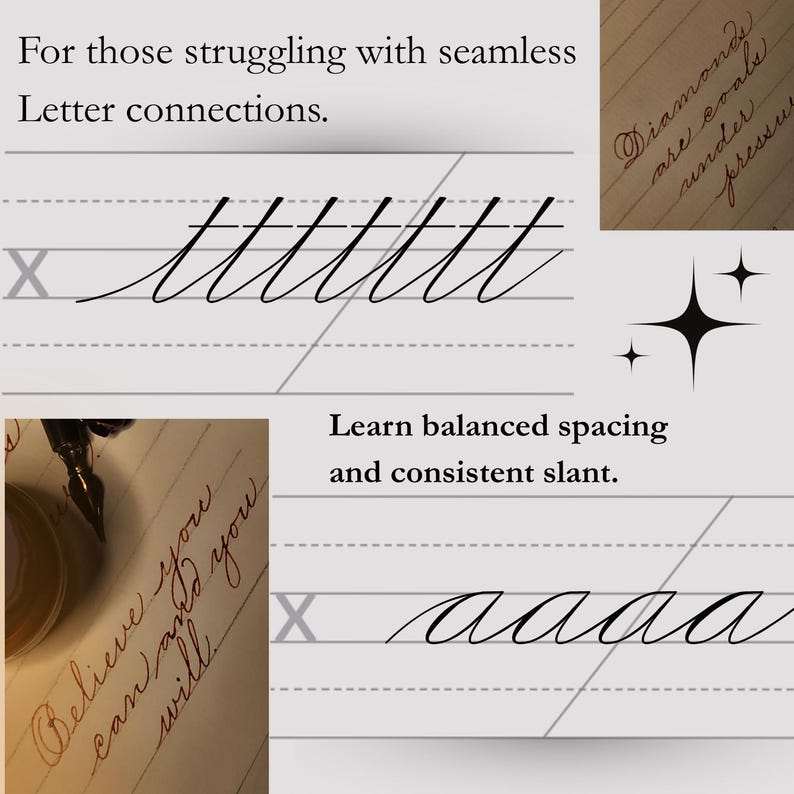 The Ultimate Cursive Drills Worksheets | Cottagecore | Improve Flow ...