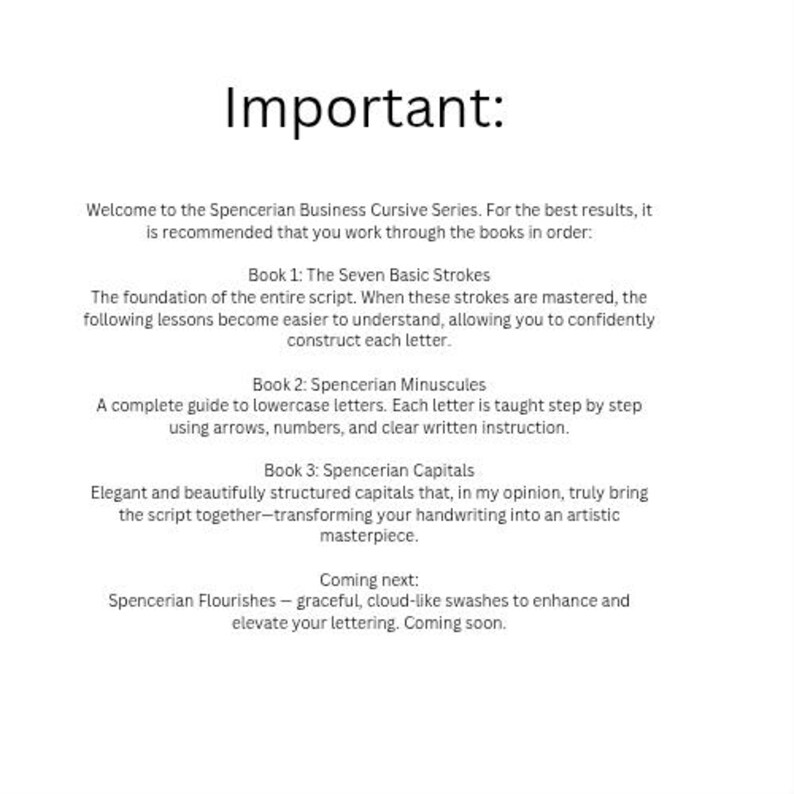 スペンサー流筆記体練習ワークブック｜エレガントなストローク、カリグラフィードリル（デジタルダウンロード） 画像 6