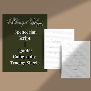 Old World Vintage Cursive Practice Sheets Digital download | Handwriting | Quotes (PDF Download)