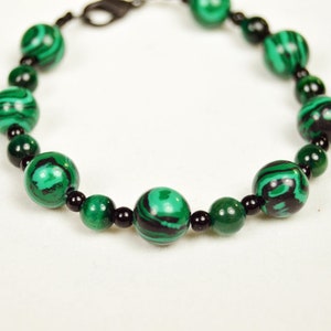Malachite Anklet, Tiger-eye, Green, Beaded, Large, 8 inch, Summer, Sandals