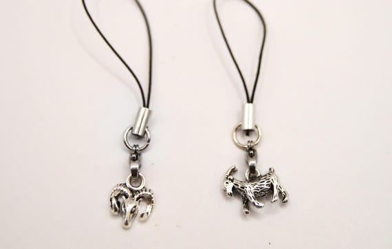 Goat Cell Phone Charms, two to choose from, dust plug included.