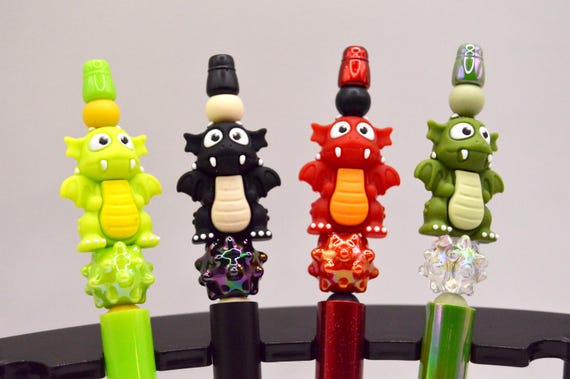 3D Silicone Dragon Pen: Refills Included, Fantasy Gift