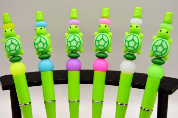 Glow in the Dark Turtle Pens! Bright and Colorful