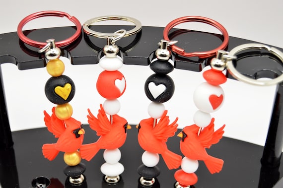 Cardinal Key Chain, Reminder of loved ones watching over us, Red, Bird, Hart