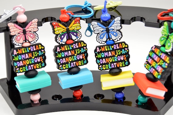 A well read woman is a dangerous creature keychain, women's month, reading, education, rights